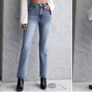 Straight leg jeans
